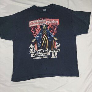 2006 Queensryche Operation Mindcrime ll Concert Tour Men's Black T-Shirt Size XL